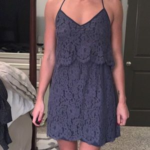 Dolce Vita Navy Lace Throw On Dress